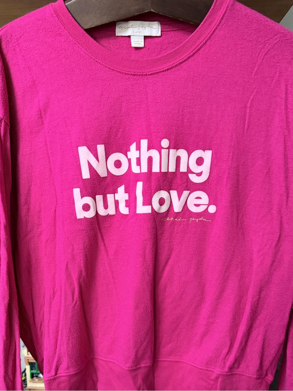 Spiritual Gangster Pink “Nothing But Love” Sweatshirt Size M - Picture 3 of 10